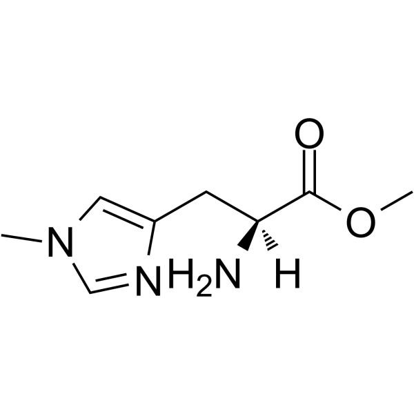 N'-甲基-L-组氨酸甲酯结构式