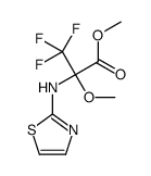 methyl 3,3,3-trifluoro-2-methoxy-2-(1,3-thiazol-2-ylamino)propanoate结构式