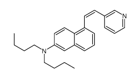 N,N-dibutyl-5-(2-pyridin-3-ylethenyl)naphthalen-2-amine Structure