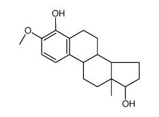 3-methoxy-13-methyl-6,7,8,9,11,12,14,15,16,17-decahydrocyclopenta[a]phenanthrene-4,17-diol结构式