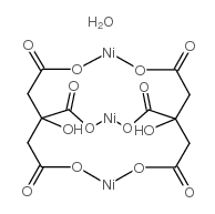 柠檬酸镍(II)水合物结构式