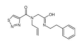 1,2,3-Thiadiazole-4-carboxamide,N-[2-oxo-2-[(2-phenylethyl)amino]ethyl]-N-2-propenyl-(9CI)结构式