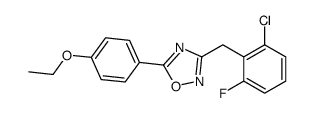 3-[(2-chloro-6-fluorophenyl)methyl]-5-(4-ethoxyphenyl)-1,2,4-oxadiazole Structure