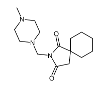 2-[(4-methylpiperazin-1-yl)methyl]-2-azaspiro[4.5]decane-1,3-dione结构式
