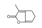 3-methyl-4,5-dihydrocyclopenta[b]furan-2-one结构式