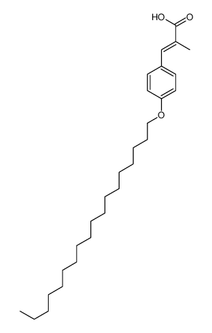 2-methyl-3-(4-octadecoxyphenyl)prop-2-enoic acid结构式