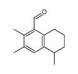 2,3,5-trimethyl-5,6,7,8-tetrahydronaphthalene-1-carbaldehyde结构式
