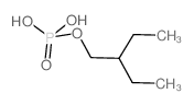 1-Butanol,2-ethyl-, dihydrogen phosphate (8CI) Structure