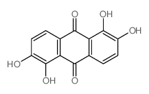 9,10-Anthracenedione,1,2,5,6-tetrahydroxy- Structure