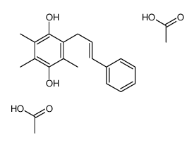 acetic acid,2,3,5-trimethyl-6-(3-phenylprop-2-enyl)benzene-1,4-diol Structure