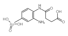 Butanoic acid,4-[(2-amino-4-arsonoylphenyl)amino]-4-oxo- structure