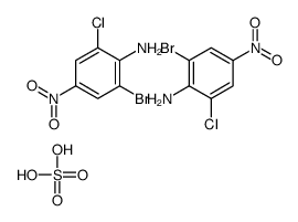 (2-bromo-6-chloro-4-nitrophenyl)azanium,sulfate Structure