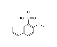 2-methoxy-5-[(E)-prop-1-enyl]benzenesulfonic acid Structure