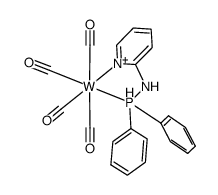 [W(CO)4(2-(diphenylphosphinoamino)pyridine)]结构式