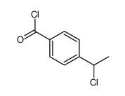 Benzoyl chloride, 4-(1-chloroethyl)- (9CI) Structure