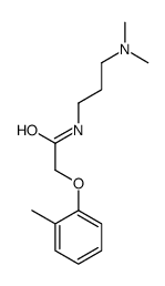 N-[3-(dimethylamino)propyl]-2-(2-methylphenoxy)acetamide结构式