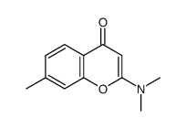 2-(dimethylamino)-7-methylchromen-4-one结构式