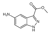 5-Amino-1H-indazole-3-carboxylic acid methyl ester Structure