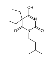 5,5-Diethyl-1-isopentylbarbituric acid结构式