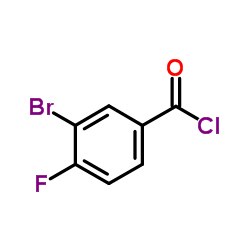 3-溴-4-氟苯甲酰氯结构式