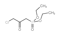 (3-氯-2-氧代丙基)磷酸二乙酯结构式