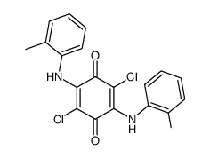 2,5-dichloro-3,6-bis-(2-methyl-anilino)-[1,4]benzoquinone Structure