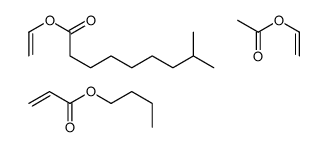 乙酸乙烯酯与支叔癸酸乙烯酯和丙烯酸丁酯的聚合物结构式