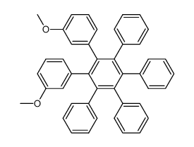 bis-1,2-(3-methoxyphenyl)tetraphenylbenzene Structure