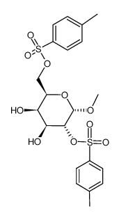 methyl 2,6-di-O-p-tolylsulfonyl-α-D-galactopyranoside结构式