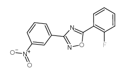 5-(2-Fluorophenyl)-3-(3-nitrophenyl)-1,2,4-oxadiazole Structure