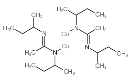 双(N,N''-二仲丁基乙酰胺基)双铜(I)结构式