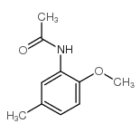 N-(2-甲氧基-5-甲基苯基)-乙酰胺结构式