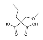 α-Methoxymethyl-α-propyl-malonsaeure结构式