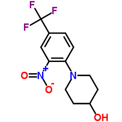 1-[2-NITRO-4-(TRIFLUOROMETHYL)PHENYL]PIPERIDIN-4-OL结构式