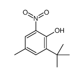 2-tert-butyl-4-methyl-6-nitrophenol结构式