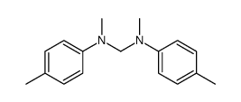 N,N'-dimethyl-N,N'-bis(4-methylphenyl)methanediamine结构式