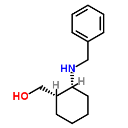 (-)-顺-2-苯甲氨基环己烷甲醇结构式