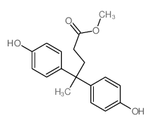 methyl 4,4-bis(4-hydroxyphenyl)pentanoate结构式