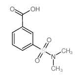 N,N-二甲基-3-羧基苯磺酰胺结构式