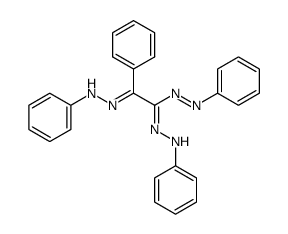 1,5-Diphenyl-3-[phenyl(phenylhydrazono)methyl]formazan结构式