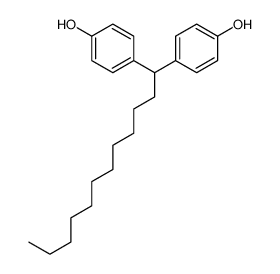 4-[1-(4-hydroxyphenyl)dodecyl]phenol结构式