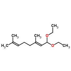 1,1-Diethoxy-3,7-dimethylocta-2,6-diene structure