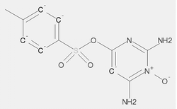 2,6-二氨基-4-嘧啶基p-甲苯磺酸酯3-氧化物结构式
