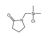 1-[[chloro(dimethyl)silyl]methyl]pyrrolidin-2-one Structure