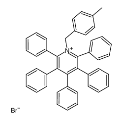 1-(4-methylbenzyl)-2,3,4,5,6-pentaphenylpyridin-1-ium bromide Structure