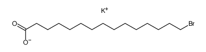 potassium salt of 15-bromopentadecanoic acid结构式
