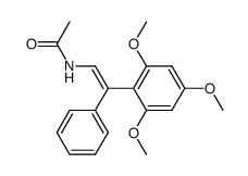 N-[2-phenyl-2(2,4,6-trimethoxyphenyl)vinyl]-acetamide Structure