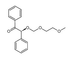 (2S)-1,2-diphenyl-2-(2-methoxyethoxymethoxy)ethanone结构式