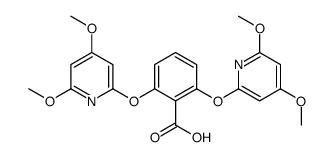 2,6-bis[(4,6-dimethoxypyridin-2-yl)oxy]benzoic acid Structure