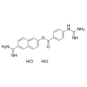 Nafamostat (hydrochloride) structure